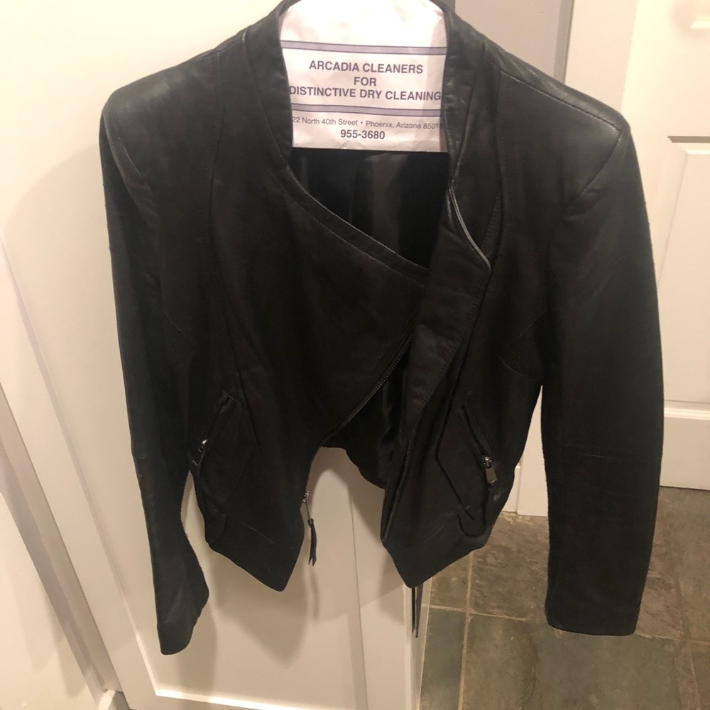 Seven for all mankind leather Moro jacket!